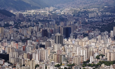 Caracas City As Viewed From The Avila Mountain, Caracas, Venezuela.