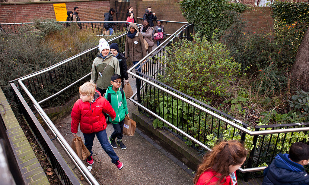 Children on way to Global Generation Skip Garden