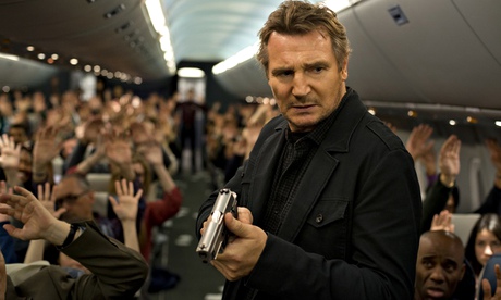 'Meat-headed thrills': Liam Neeson as the alcoholic air marshal in Non-Stop.