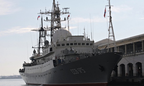 A Russian spy ship Viktor Leonov SSV-175