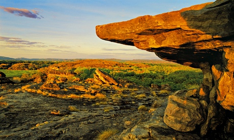 Aboriginal paintings at Ubirr in the Northern Territory, a sacred site in Kakadu na