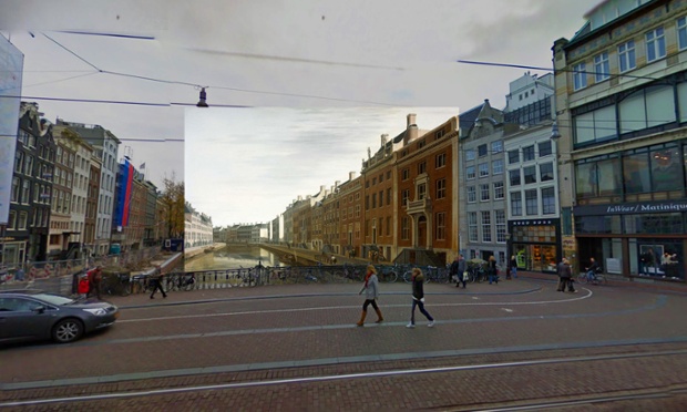 Amsterdam - The Bend in the Herengracht near the Nieuwe Spiegelstraat 1672 Berckheyde