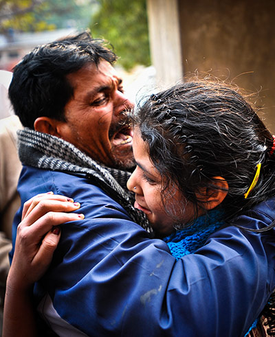 India tea slave trade 2: Somila Tanti and father