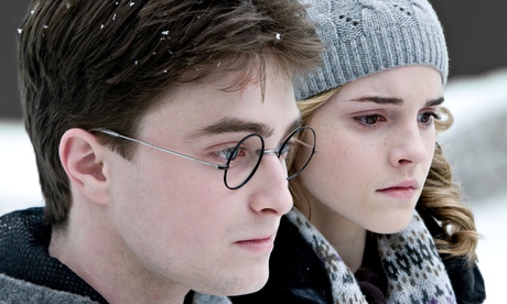 Daniel Radcliffe and Emma Watson as Harry and Hermione in Harry Potter and the Half-Blood Prince
