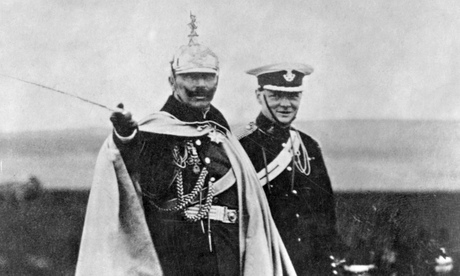 Winston Churchill and Kaiser Wilhelm at Military Review