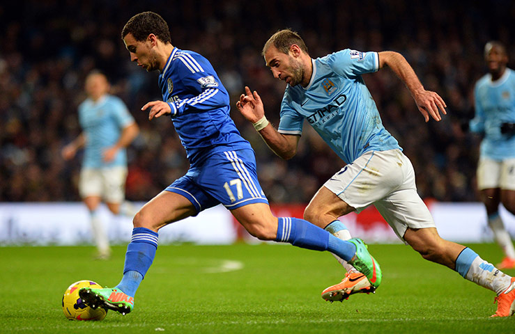 City v Chelsea: Eden Hazard