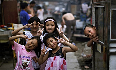 MDG  : A group of girls play in Beijing