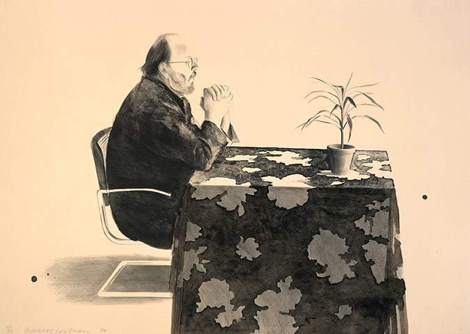 David Hockney prints: Henry at Table, 1976
