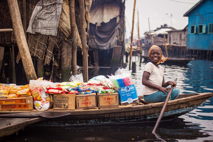 Lagos, Nigeria: Grocery store in Makoko, Lagos