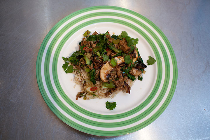Thomasina Miers' leftover pork stir fry