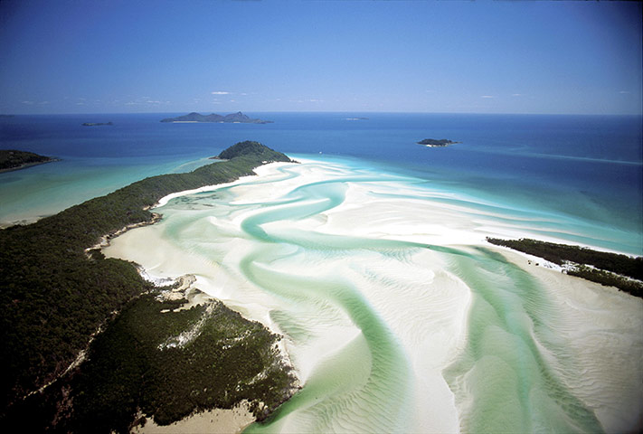 Australia nature gallery: Australia2014: Aerial view of Hill inlet, Whitsunday Island