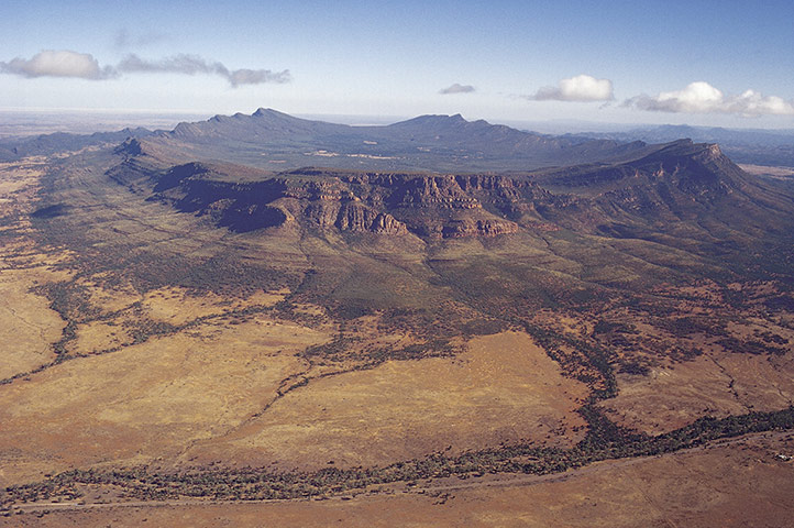 Australia nature gallery: Australia2014: Aerial view of Wilpena Pound