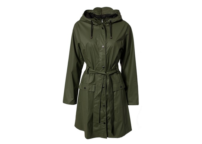 Chic raincoats: khaki belted raincoat by Rains
