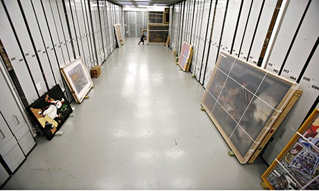 Hidden picture … the Tate's hi-tech storage warehouse.