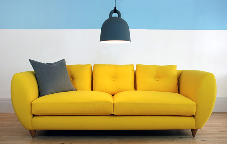 Interiors: yellow: Rume Petal sofa