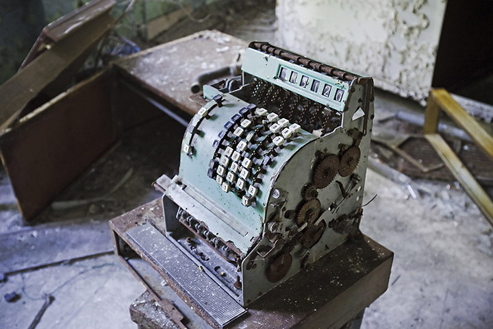 Abandoned places: Pripyat ghost town in the Chernobyl exclusion zone, Ukraine