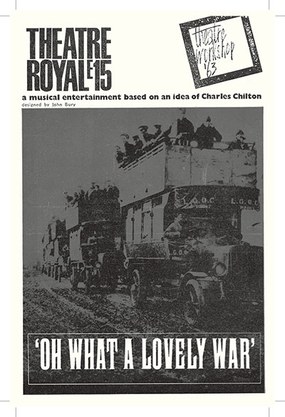 Oh What a Lovely War: Cover for the script of Oh What a Lovely War at Theatre Royal, 1963