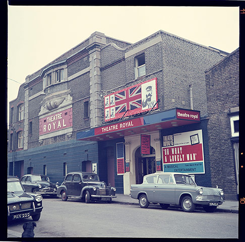 Exterior of Theatre Royal during the original production of Oh What a Lovely War