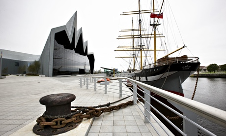 The Museum of Transport Glasgow. This three-masted steel barque, built in 1896 in Port Glasgow, is n