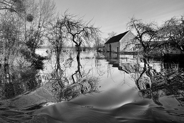 Somerset floods: house