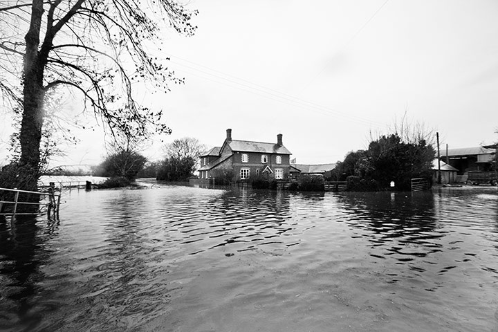 Somerset floods: James Winslade's house