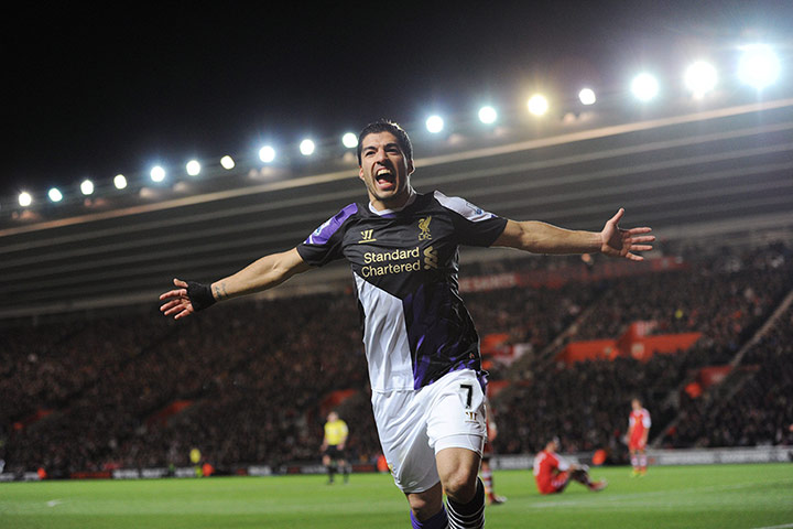 saturday roundup: Luis Suarez celebrates
