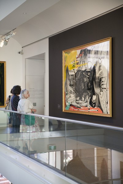 2014 Adelaide Biennial: Members of the public view Dale Frank's artwork in the gallery