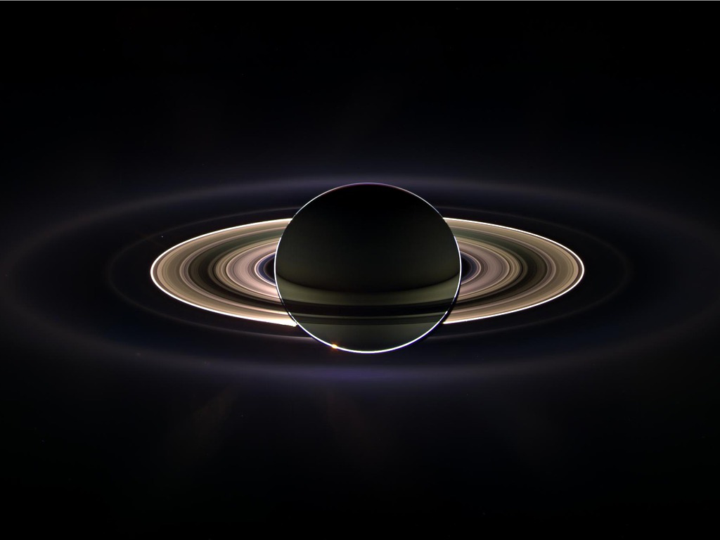 earth from saturn image taken by cassini