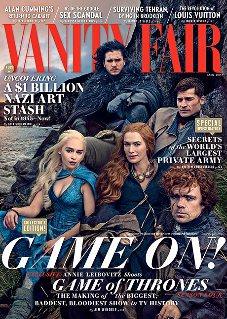 Game of Thrones Vanity Fair April 2014 cover