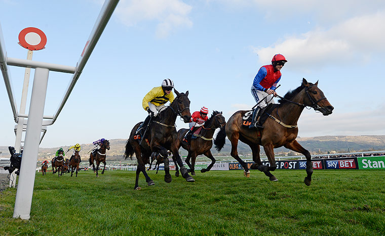 Cheltenham day 1: Ruby Walsh on Quevega passes the winning post