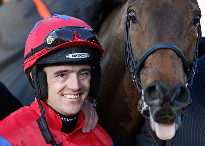 Cheltenham day 1: Ruby Walsh celebrates with Quevega 