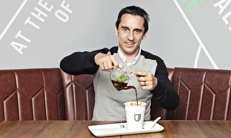 Gary Neville at Cafe Football, London E20