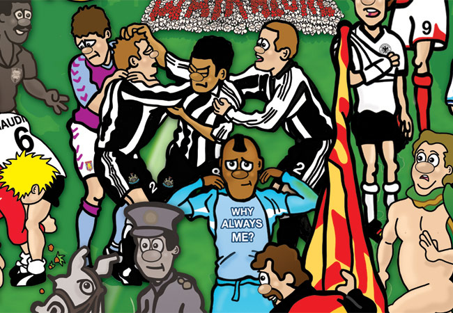 Beautiful Games: Football Mishmash illustration