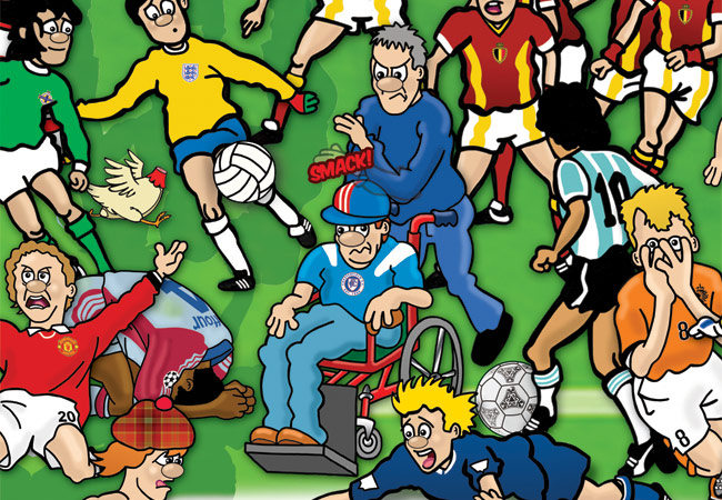 Beautiful Games: Football Mishmash illustration