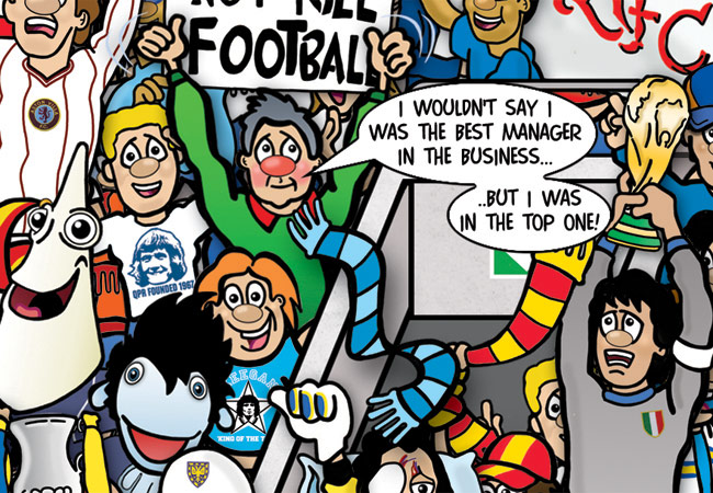 Beautiful Games.: Football Mishmash illustration