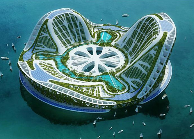 Floating cities: The Seasteading Institute floating villages
