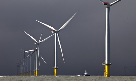 Wind turbines in the Thames estuary
