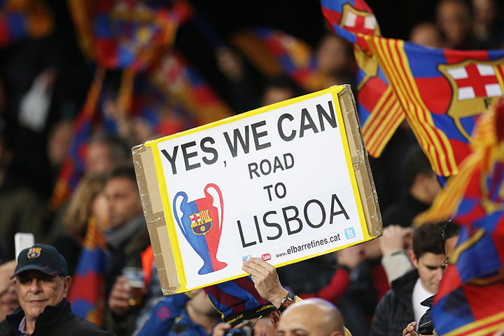 Barca v City: FC Barcelona fan