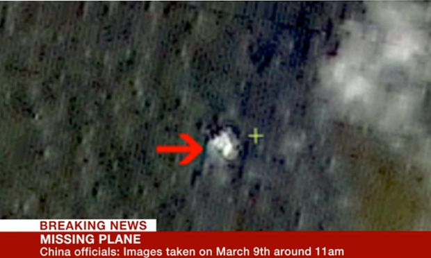 China says its satellite pictures may show wreckage of missing Malaysia airlines flight.