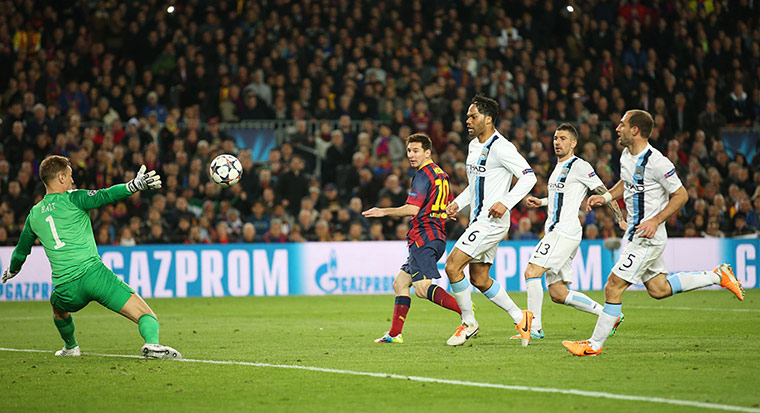 Barca v City: Messi opens the scoring