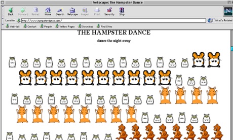 Screen-grab of www.hampsterdance.com, one of the 25 things you may have forgotten about the internet.