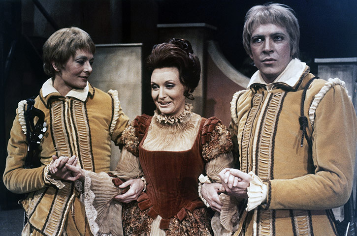 Tweflth Night: Vanessa Redgrave, in the role of Viola, with Nyree Dawn Porter as Countess 