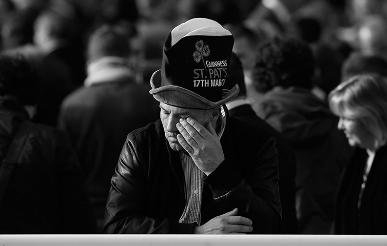 Cheltenham in b/w: A sad racegoer 