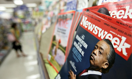 Newsweek magazines on a newsstand