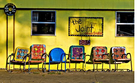 A barbecue restaurant in the Bywater, New Orleans