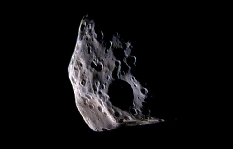 Solar system moons: Epimetheus: Up-close and colourful