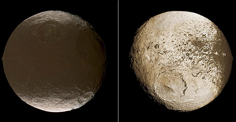 Solar system moons: Lapetus’ two contrasting hemispheres