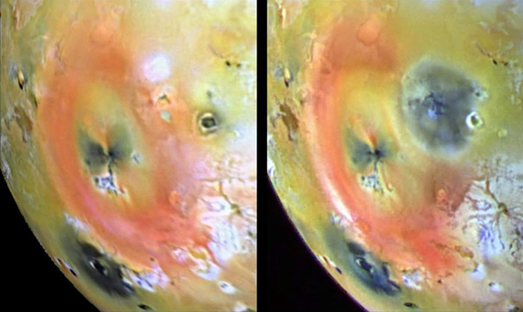 Solar system moons: Changes on Io