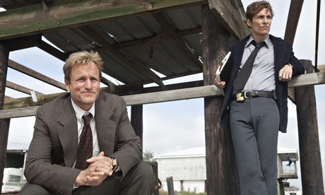 Woody Harelson and Matthew McConaughey in True Detective.