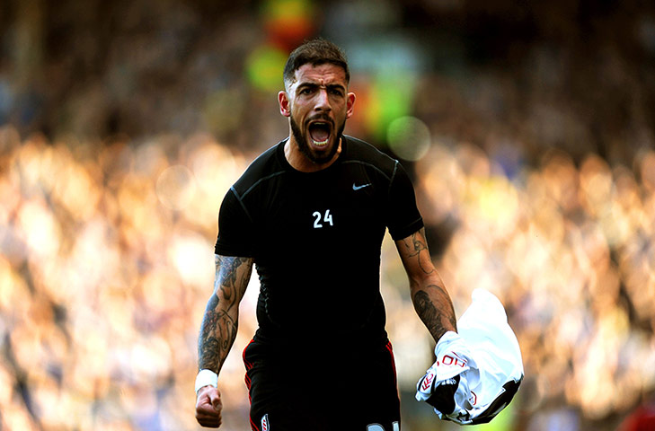 saturday round-up: Fulham's Ashkan Dejagah celebrates after scoring